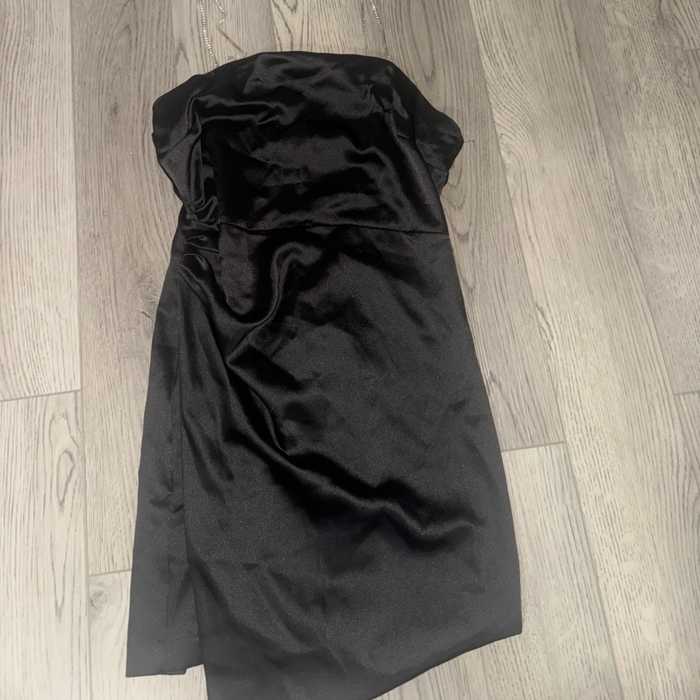 Zara Black diamond strap Dress fits like a M
